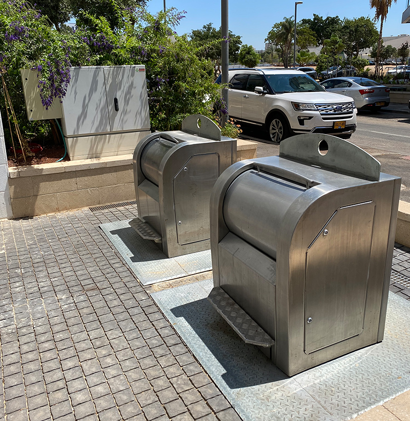 Underground garbage container with big bag - S.I.E Ashkelon